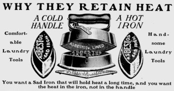 Asbestos Sad Iron, 1906 Asbestos Sad Iron, 1906