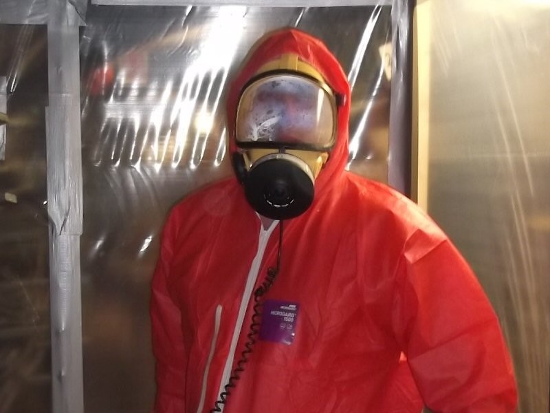 Asbestos abatement - Enclosure